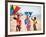 Children Flying Kites on the Beach-Bill Bachmann-Framed Photographic Print