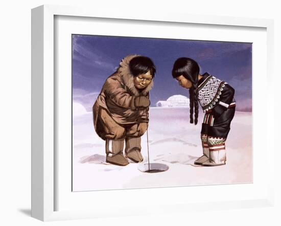 Children from Greenland-Angus Mcbride-Framed Giclee Print