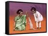 Children from India-Angus Mcbride-Framed Stretched Canvas