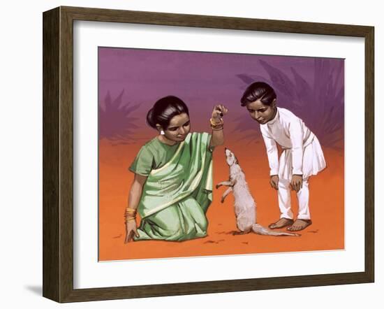 Children from India-Angus Mcbride-Framed Giclee Print