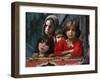 Children from Swat Arrive on a Truck at a Refugee Camp in Mardan, Northwest Pakistan-null-Framed Photographic Print