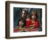 Children from Swat Arrive on a Truck at a Refugee Camp in Mardan, Northwest Pakistan-null-Framed Photographic Print