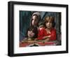 Children from Swat Arrive on a Truck at a Refugee Camp in Mardan, Northwest Pakistan-null-Framed Photographic Print