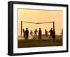 Children from the Toba Qom Ethnic Group Play Soccer During Indegenous Indian Day Celebration-null-Framed Premium Photographic Print