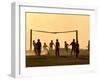 Children from the Toba Qom Ethnic Group Play Soccer During Indegenous Indian Day Celebration-null-Framed Photographic Print