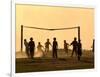 Children from the Toba Qom Ethnic Group Play Soccer During Indegenous Indian Day Celebration-null-Framed Photographic Print