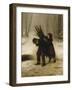 Children Gathering Wood in a Snowy Forest, 1883-Edouard Frere-Framed Giclee Print
