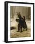 Children Gathering Wood in a Snowy Forest, 1883-Edouard Frere-Framed Giclee Print