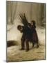Children Gathering Wood in a Snowy Forest, 1883-Edouard Frere-Mounted Giclee Print