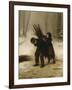 Children Gathering Wood in a Snowy Forest, 1883-Edouard Frere-Framed Giclee Print