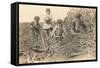 Children Harvesting Squash-null-Framed Stretched Canvas