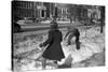 Children Having a Snowball Fight Photograph - Chillicothe, OH-Lantern Press-Stretched Canvas