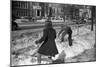 Children Having a Snowball Fight Photograph - Chillicothe, OH-Lantern Press-Mounted Art Print