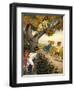 Children hiding in and behind a tree-Edwin Harris-Framed Giclee Print