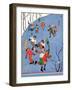 Children Ice Skating, 1935-Elizabeth Jones-Framed Giclee Print