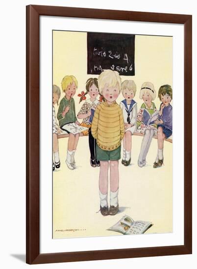 Children in a Classroom-Anne Anderson-Framed Art Print