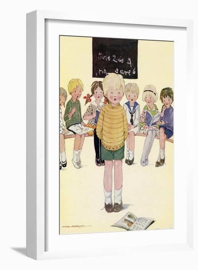 Children in a Classroom-Anne Anderson-Framed Art Print
