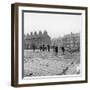 Children in a Deserted Liverpool Street Throw Bricks and Rubble-Henry Grant-Framed Photographic Print