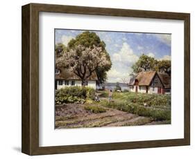 Children in a Farmyard, 1936-Peder Mork Monsted-Framed Giclee Print