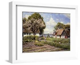 Children in a Farmyard, 1936-Peder Mork Monsted-Framed Giclee Print