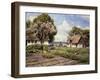 Children in a Farmyard, 1936-Peder Mork Monsted-Framed Giclee Print