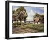 Children in a Farmyard, 1936-Peder Mork Monsted-Framed Giclee Print