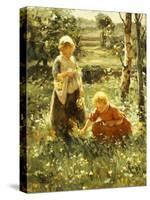 Children in a Field, 1911-Evert Pieters-Stretched Canvas