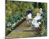 Children in a Garden (The Nurse)-Mary Stevenson Cassatt-Mounted Premium Giclee Print