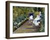 Children in a Garden (The Nurse)-Mary Cassatt-Framed Giclee Print