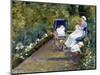 Children in a Garden (The Nurse)-Mary Cassatt-Mounted Giclee Print