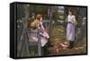 Children in a Garden-Elizabeth Adela Stanhope Forbes-Framed Stretched Canvas