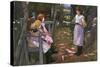 Children in a Garden-Elizabeth Adela Stanhope Forbes-Stretched Canvas