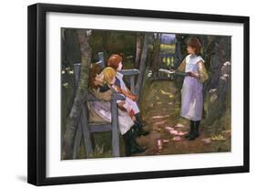 Children in a Garden-Elizabeth Adela Stanhope Forbes-Framed Giclee Print