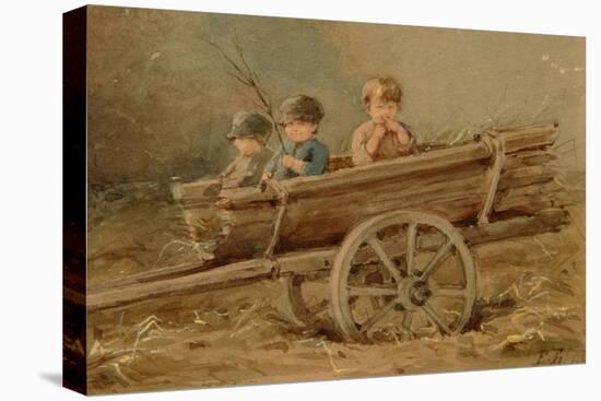 Children in a Telega, 1882-Elizaveta Merkuryevna Bem-Stretched Canvas