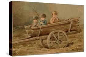 Children in a Telega, 1882-Elizaveta Merkuryevna Bem-Stretched Canvas