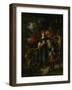 Children in a Wood-Narcisse Virgile Diaz de la Pena-Framed Giclee Print