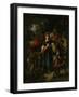 Children in a Wood-Narcisse Virgile Diaz de la Pena-Framed Giclee Print