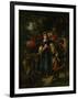 Children in a Wood-Narcisse Virgile Diaz de la Pena-Framed Giclee Print