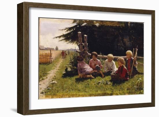 Children in Ambush-Illarion Mikhailovich Pryanishnikov-Framed Giclee Print