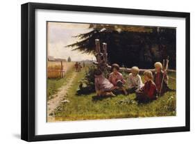 Children in Ambush-Illarion Mikhailovich Pryanishnikov-Framed Giclee Print