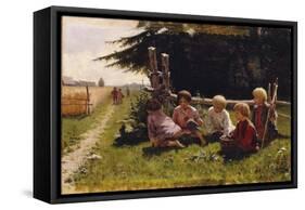 Children in Ambush-Illarion Mikhailovich Pryanishnikov-Framed Stretched Canvas