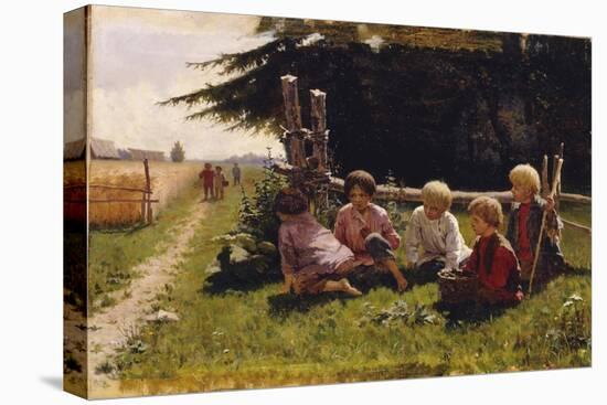 Children in Ambush-Illarion Mikhailovich Pryanishnikov-Stretched Canvas