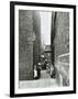 Children in an Alleyway, Upper Ground Place, Southwark, London, 1923-null-Framed Photographic Print