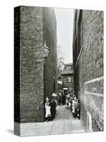 Children in an Alleyway, Upper Ground Place, Southwark, London, 1923-null-Stretched Canvas