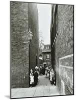 Children in an Alleyway, Upper Ground Place, Southwark, London, 1923-null-Mounted Photographic Print