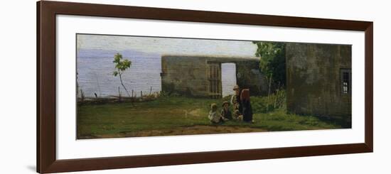 Children in Castiglioncello, 1862-1863-Giuseppe Abbati-Framed Premium Giclee Print