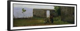 Children in Castiglioncello, 1862-1863-Giuseppe Abbati-Framed Premium Giclee Print