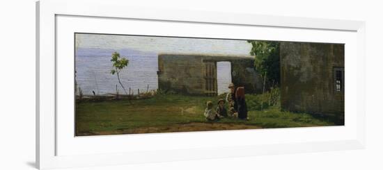 Children in Castiglioncello, 1862-1863-Giuseppe Abbati-Framed Giclee Print