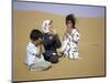 Children in Desert, Morocco-Michael Brown-Mounted Photographic Print