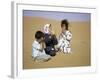 Children in Desert, Morocco-Michael Brown-Framed Photographic Print